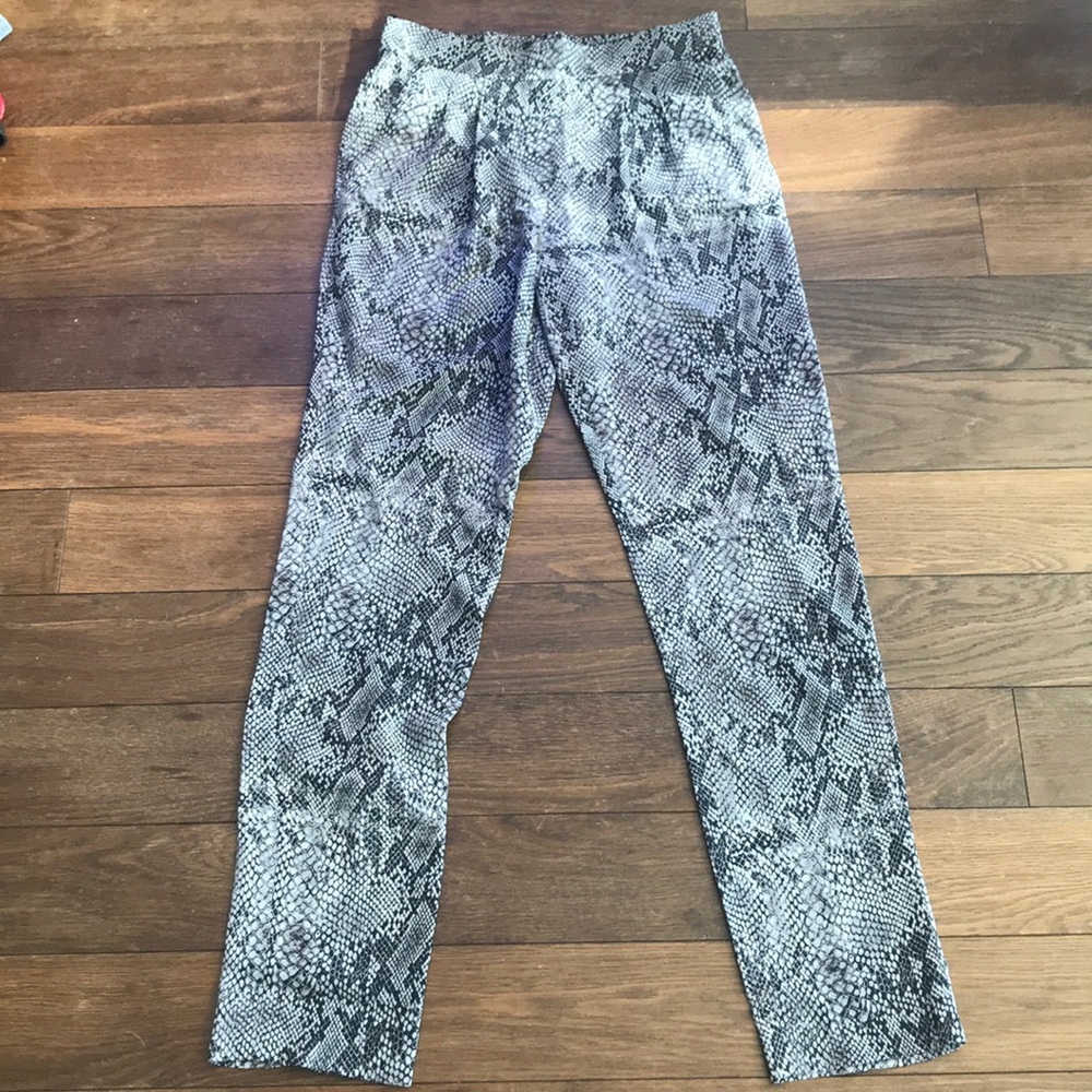 Aritzia Babaton snake print silk pants